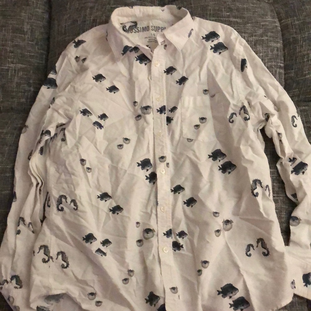 Fishy Button Down
